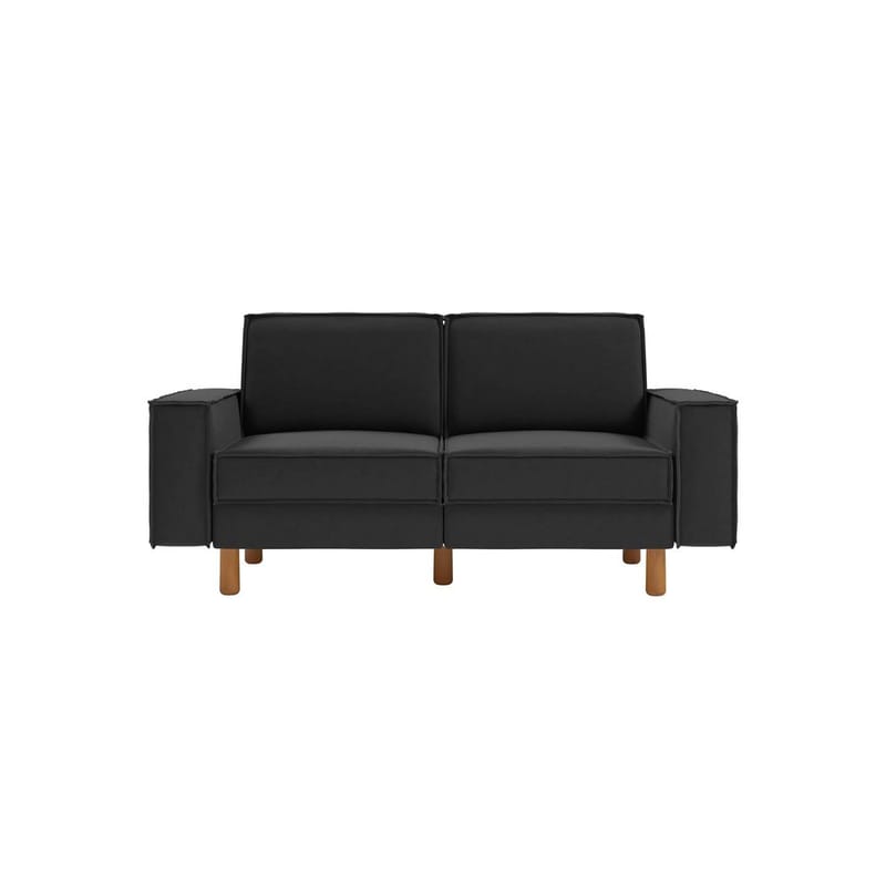 Vilsa 2-personers sofa - Brun/Mørkegrå - Møbler - Sofaer - Velour sofaer
