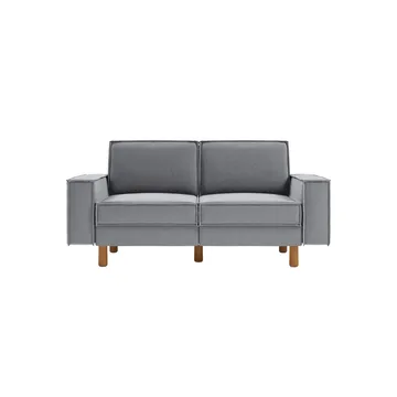 Vilsa 2-personers sofa - Brun/Grå - Møbler - Sofaer - Velour sofaer