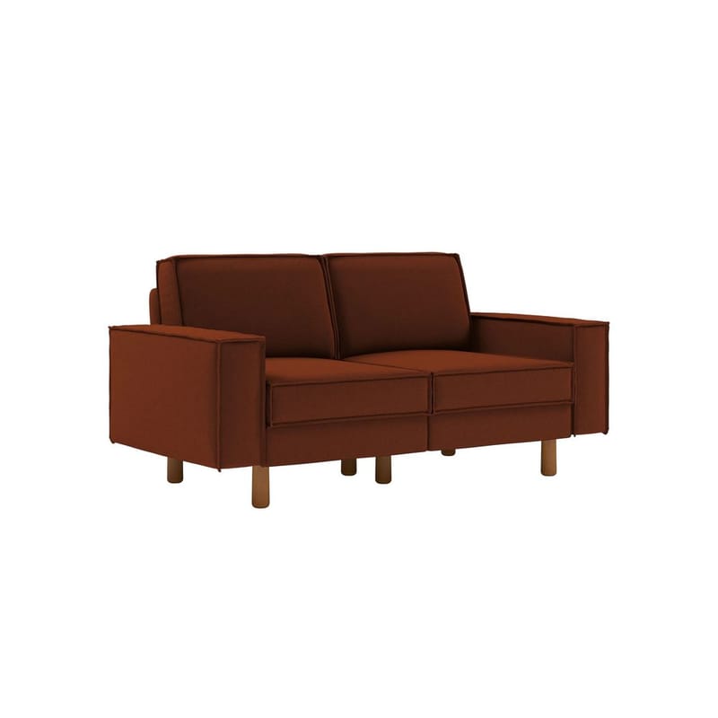Vilsa 2-personers sofa - Rød - Møbler - Sofaer - Velour sofaer