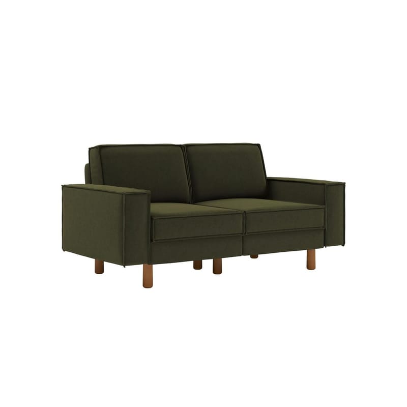 Vilsa 2-personers sofa - Brun/Mørkegrøn - Møbler - Sofaer - Velour sofaer