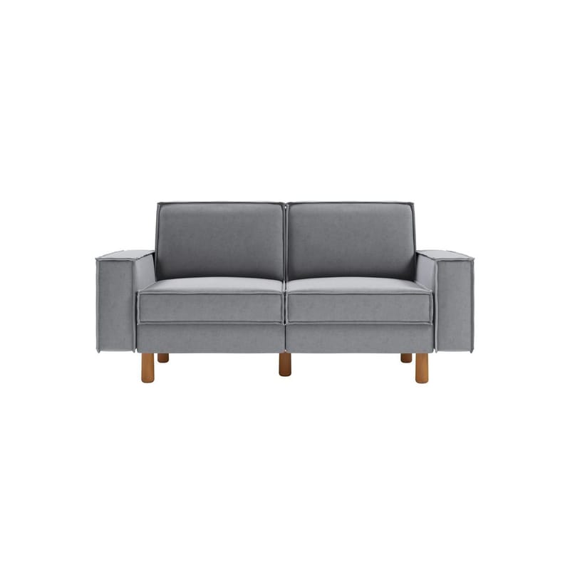 Vilsa 2-personers sofa - Brun/Grå - Møbler - Sofaer - Velour sofaer