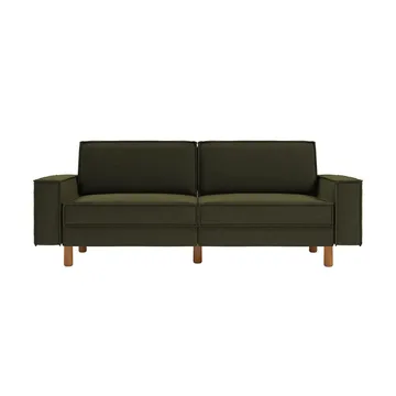 Vilsa 3-personers sofa - Brun/Grøn - Møbler - Sofaer - Velour sofaer