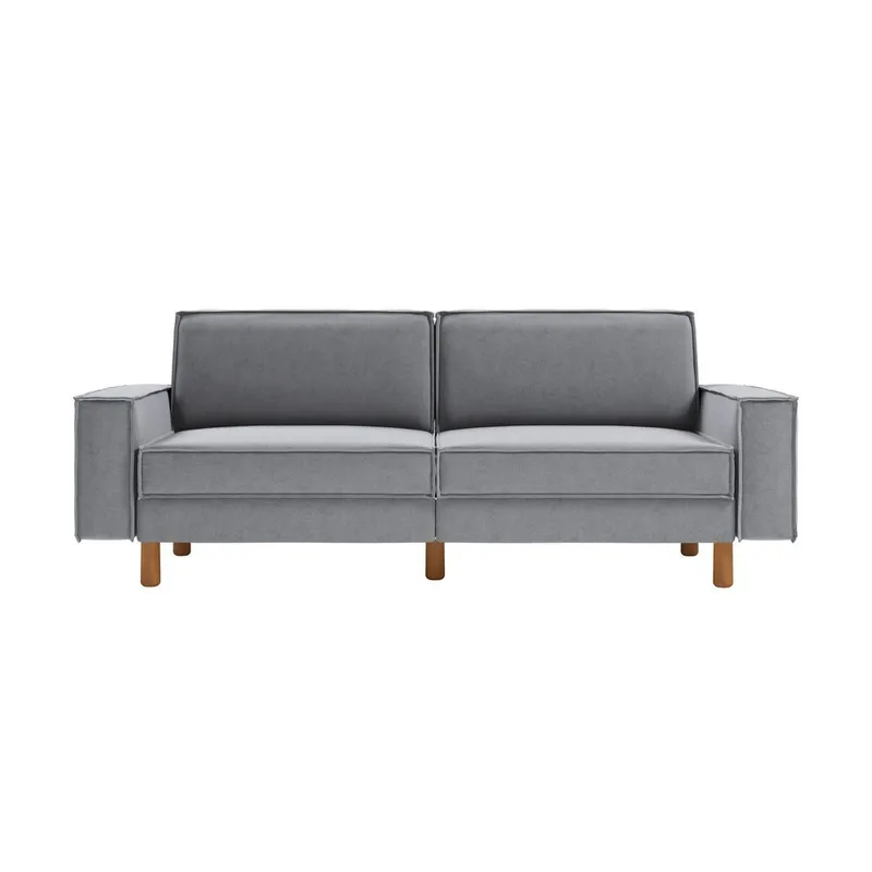 Vilsa 3-personers sofa - Mørkegrå - Møbler - Sofaer - Velour sofaer