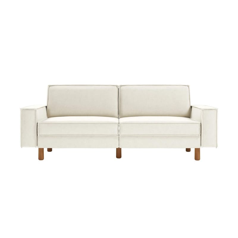 Vilsa 3-personers sofa - Elfenben - Møbler - Sofaer - Velour sofaer