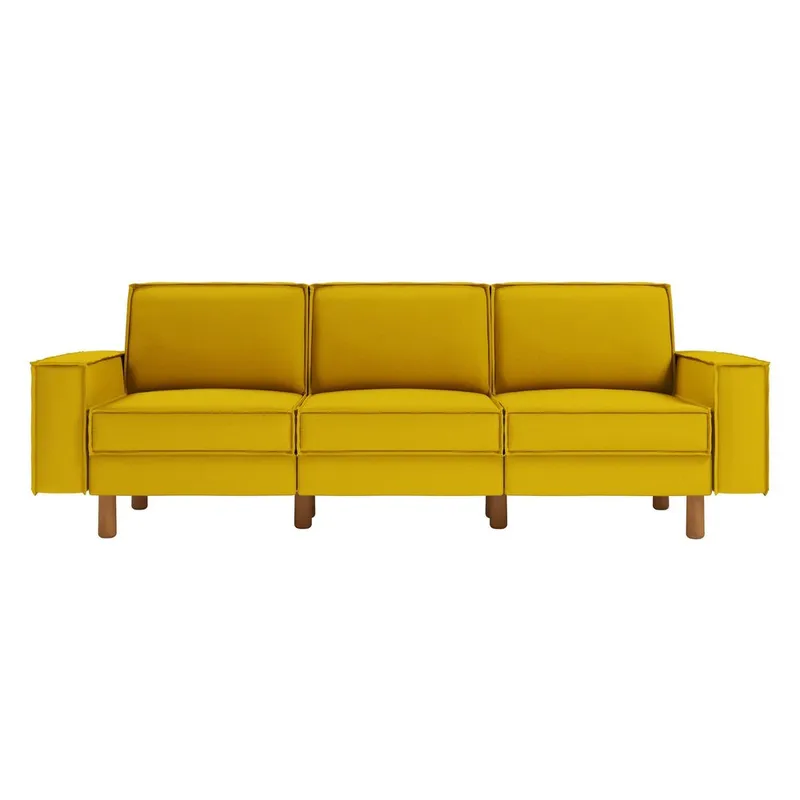 Vilsa 3-personers sofa - Gul - Møbler - Sofaer - 3 personers sofa