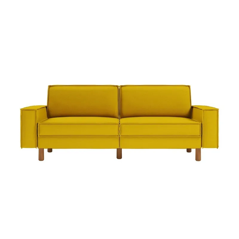 Vilsa 3-personers sofa - Sennepsgul - Møbler - Sofaer - 3 personers sofa