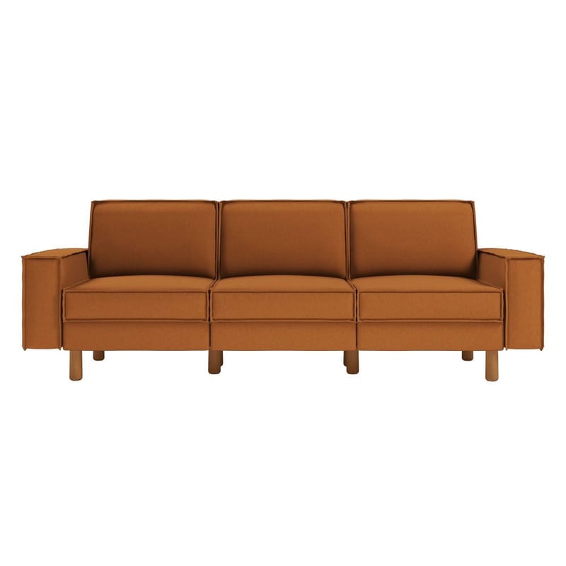 Vilsa 3-personers sofa - Brun - Møbler - Sofaer - Velour sofaer