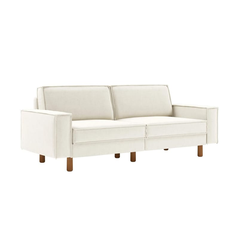 Vilsa 3-personers sofa - Elfenben - Møbler - Sofaer - Velour sofaer