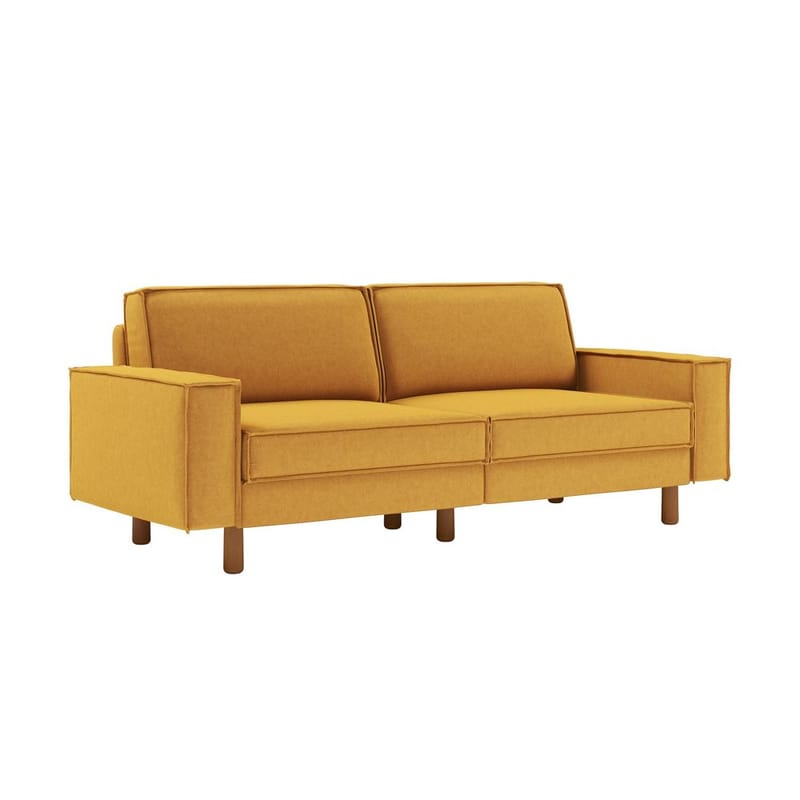 Vilsa 3-personers sofa - Sennepsgul - Møbler - Sofaer - Velour sofaer