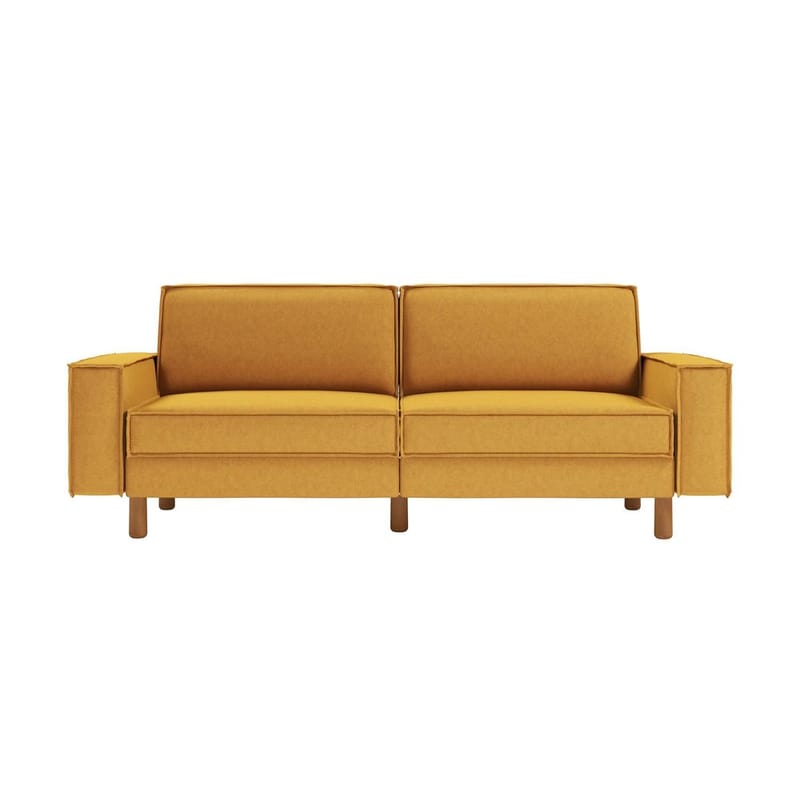 Vilsa 3-personers sofa - Sennepsgul - Møbler - Sofaer - Velour sofaer