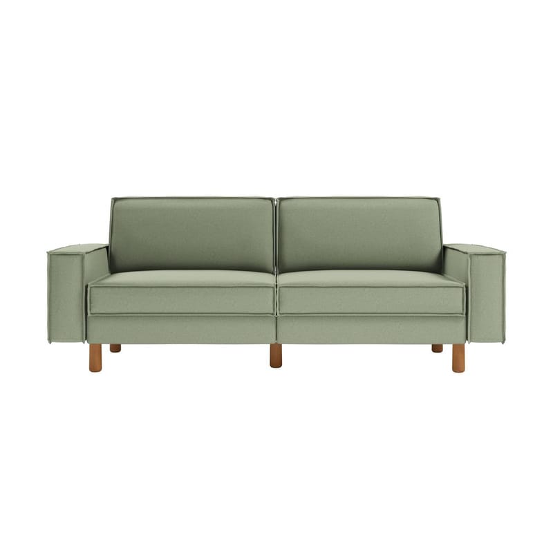 Vilsa 3-personers sofa - Brun/Grøn - Møbler - Sofaer - Velour sofaer