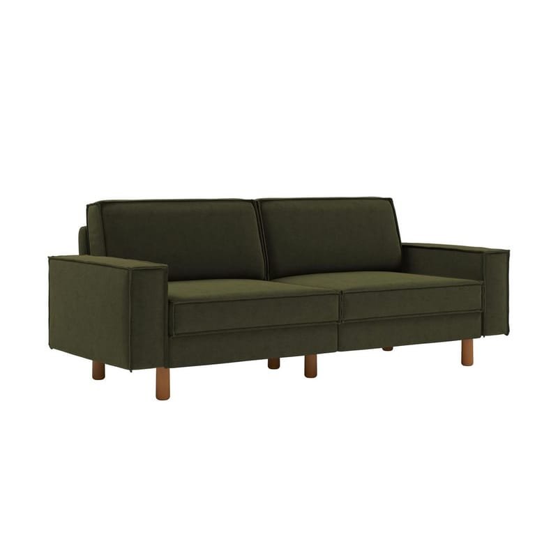 Vilsa 3-personers sofa - Brun/Grøn - Møbler - Sofaer - Velour sofaer