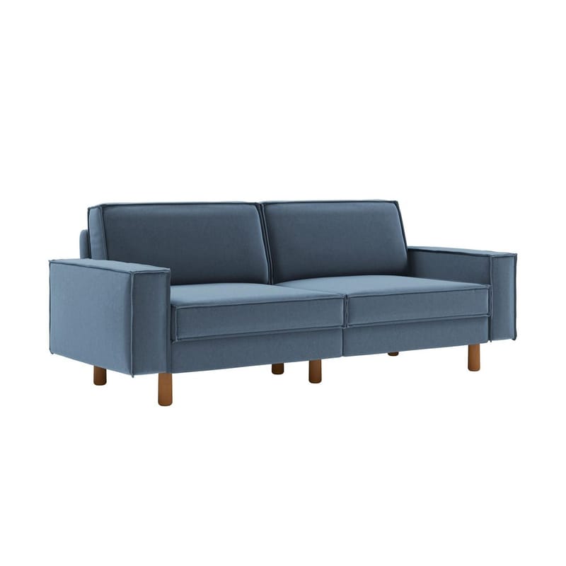 Vilsa 3-personers sofa - Brun/Blå - Møbler - Sofaer - Velour sofaer