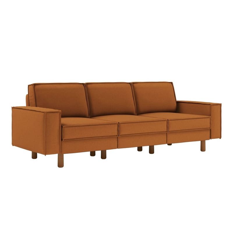 Vilsa 3-personers sofa - Brun - Møbler - Sofaer - Velour sofaer