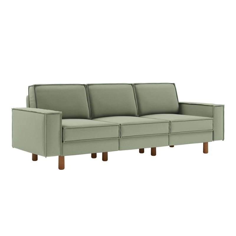 Vilsa 3-personers sofa - Grøn - Møbler - Sofaer - Velour sofaer
