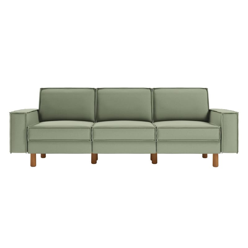 Vilsa 3-personers sofa - Grøn - Møbler - Sofaer - Velour sofaer