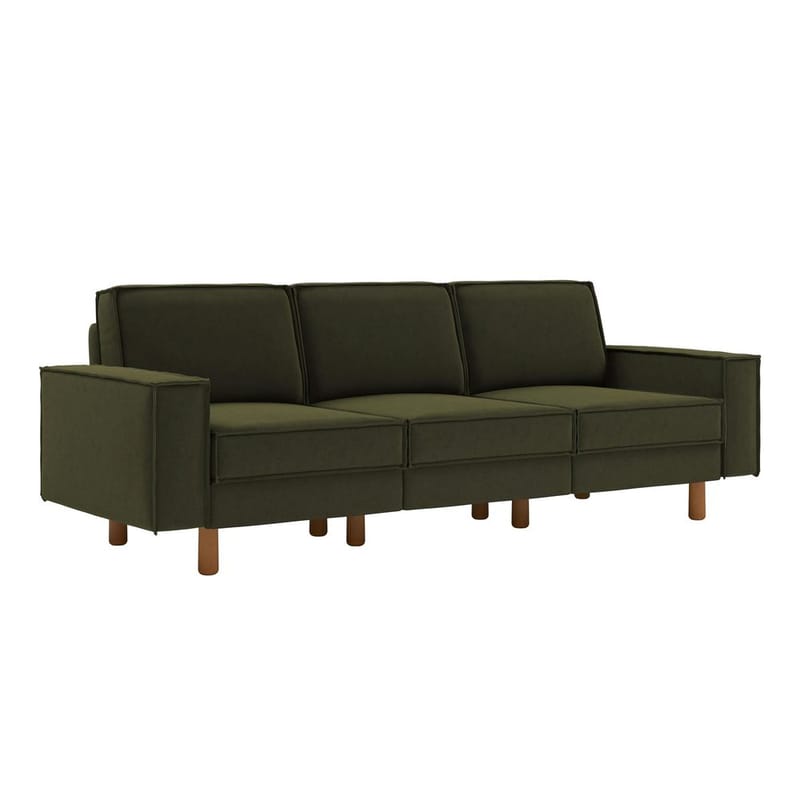 Vilsa 3-personers sofa - Grøn - Møbler - Sofaer - Velour sofaer