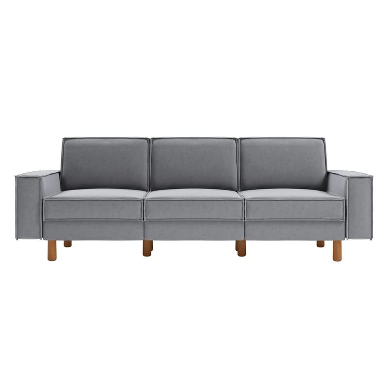 Vilsa 3-personers sofa - Grå - Møbler - Sofaer - Velour sofaer