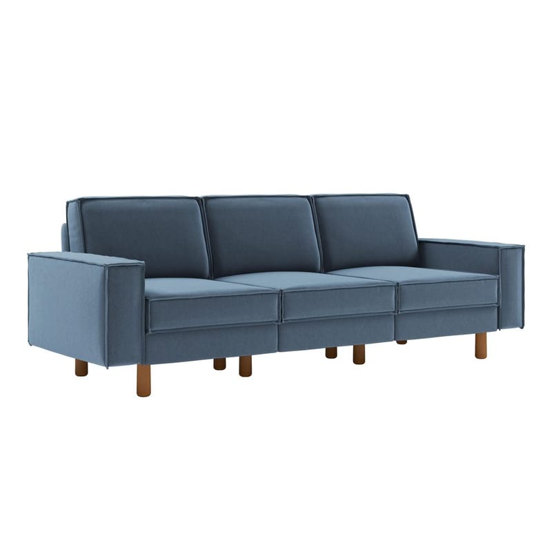 Vilsa 3-personers sofa - Blå - Møbler - Sofaer - Velour sofaer