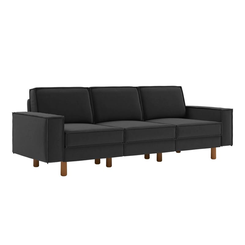 Vilsa 3-personers sofa - Grå - Møbler - Sofaer - Velour sofaer
