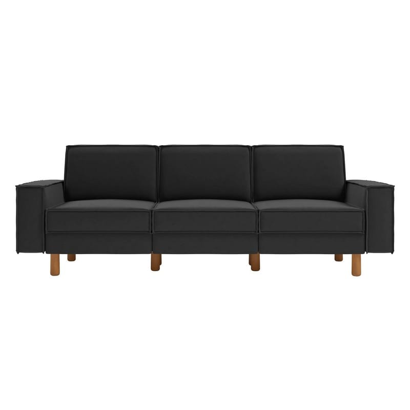 Vilsa 3-personers sofa - Grå - Møbler - Sofaer - Velour sofaer