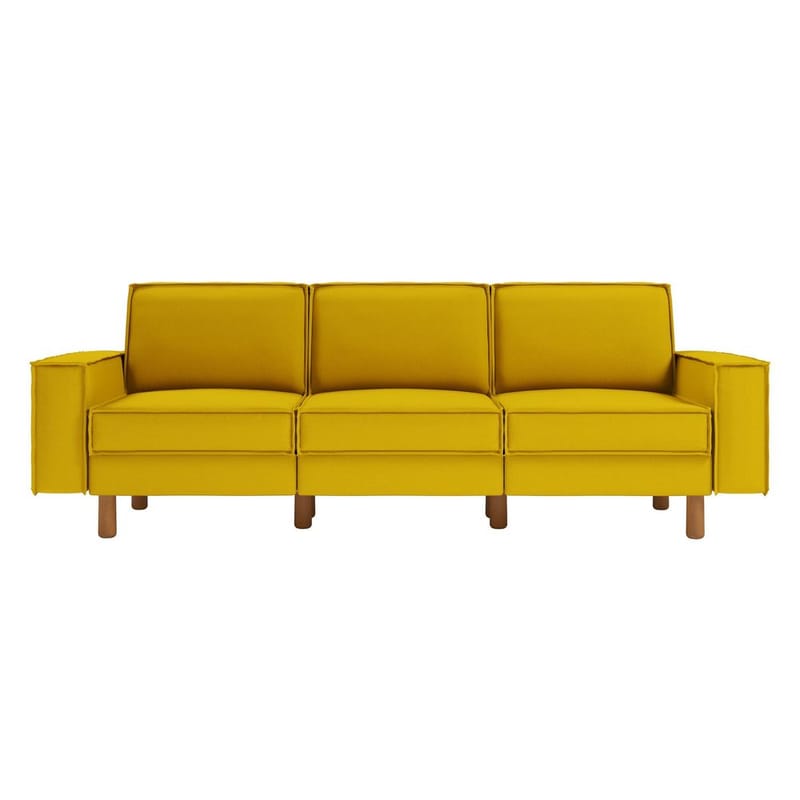Vilsa 3-personers sofa - Gul - Møbler - Sofaer - 3 personers sofa