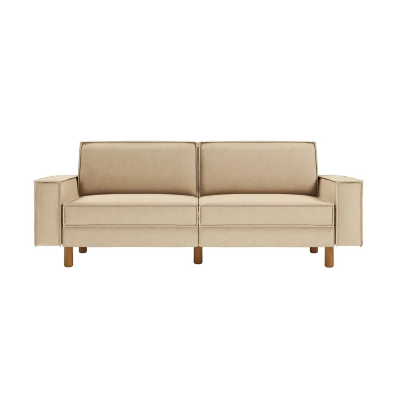 Vilsa 3-personers sofa - Sand - Møbler - Sofaer - Velour sofaer