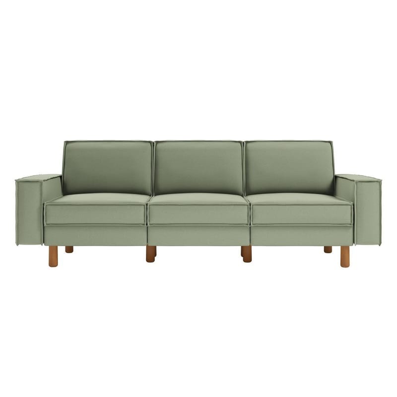 Vilsa 3-personers sofa - Grøn - Møbler - Sofaer - Velour sofaer