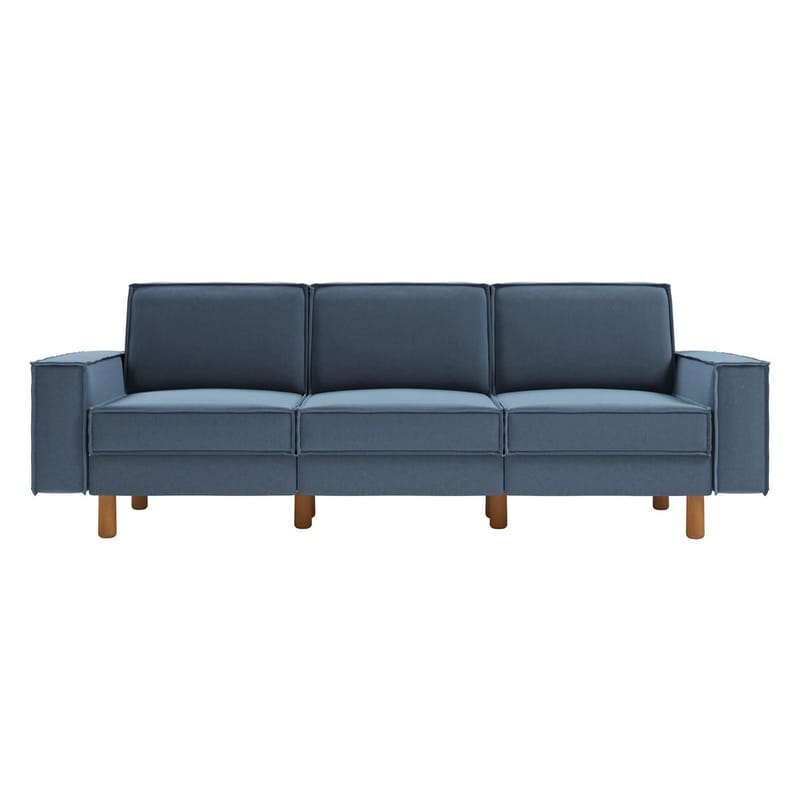 Vilsa 3-personers sofa - Blå - Møbler - Sofaer - Velour sofaer