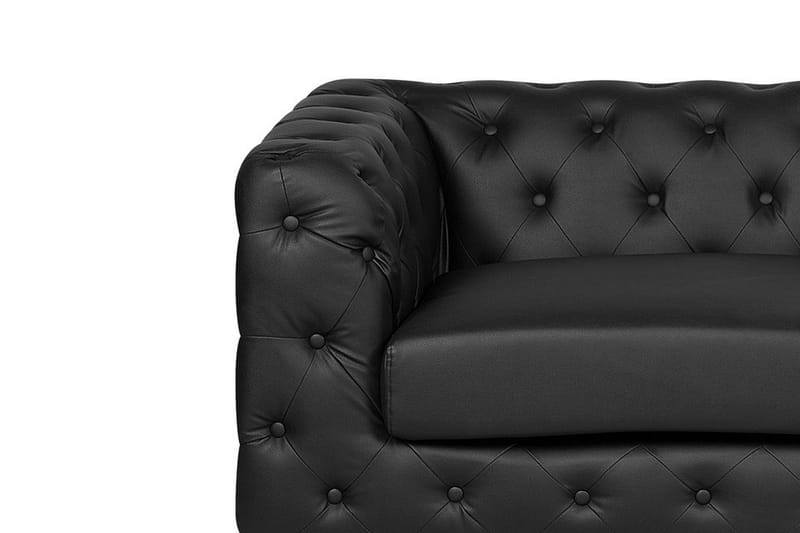 Vissland sofa 2 sæder - Sort - 2 personers sofa