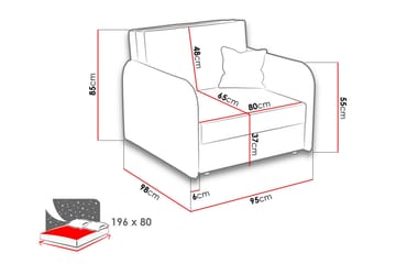 Viva Sovestol - Grå - Møbler - Sofaer - Sovesofaer