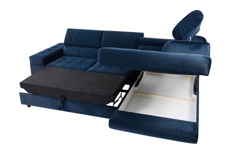 Warwick Sovesofa Med 3-Sæders Chaiselong - Grå - Møbler - Sofaer - Sovesofaer