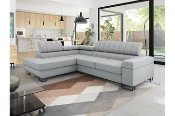 Warwick Sovesofa med Schäslong 3-personers - Grå - Møbler - Sofaer - Sovesofaer