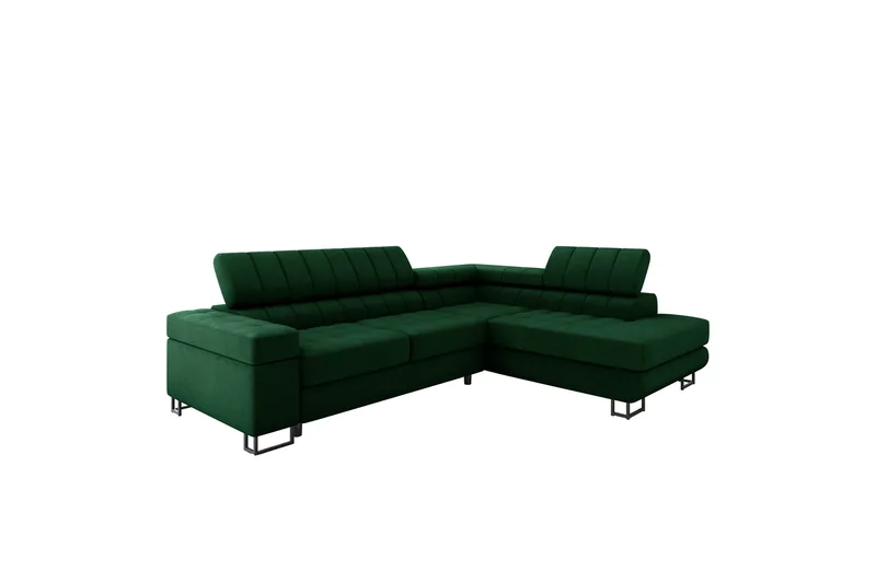 Warwick Sovesofa med Schäslong 3-personers - Grøn - Møbler - Sofaer - Sovesofaer