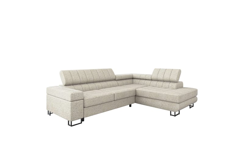 Warwick Sovesofa med Schäslong 3-personers - Beige - Møbler - Sofaer - Sovesofaer