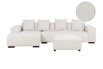 Westerfeld Hjørnesofa 4-personers - Hvid - Møbler - Sofaer - Hjørnesofa
