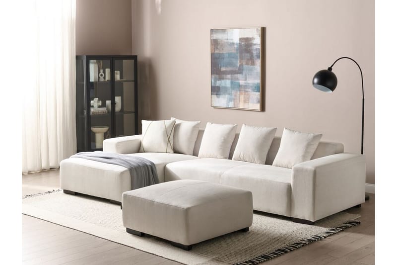 Westerfeld Hjørnesofa 4-personers - Hvid - Møbler - Sofaer - Hjørnesofa