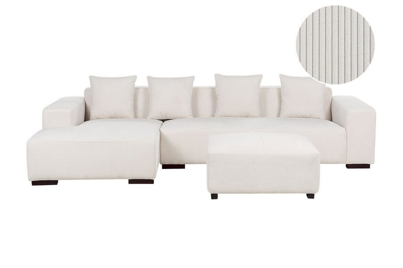 Westerfeld Hjørnesofa 4-personers - Hvid - Møbler - Sofaer - Hjørnesofa