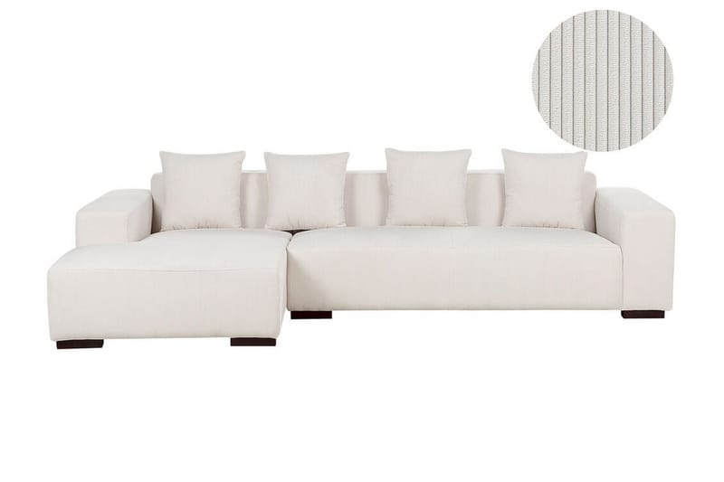 Westerfeld Hjørnesofa 4-personers - Hvid - Møbler - Sofaer - Hjørnesofa