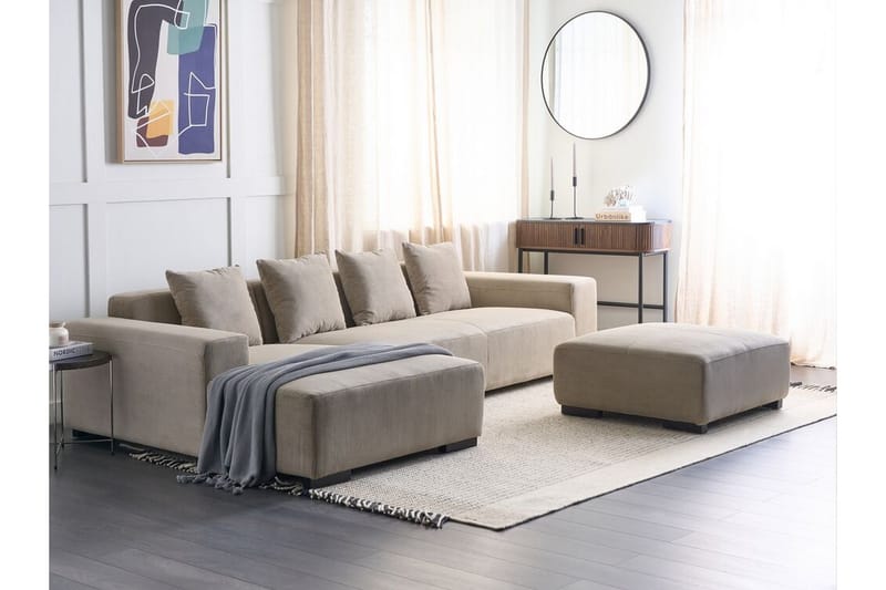 Westerfeld Hjørnesofa 4-personers - Beige - Møbler - Sofaer - Hjørnesofa