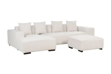 Westerfeld Hjørnesofa 4-personers - Hvid - Møbler - Sofaer - Hjørnesofa