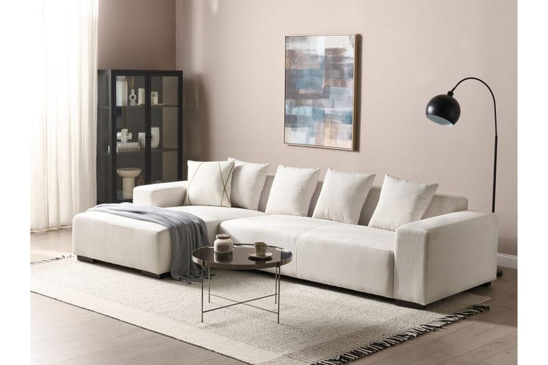 Westerfeld Hjørnesofa 4-personers - Hvid - Møbler - Sofaer - Hjørnesofa