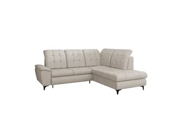 Widald Sovesofa med Chaiselong 3-personers - Beige - Møbler - Sofaer - Sovesofaer
