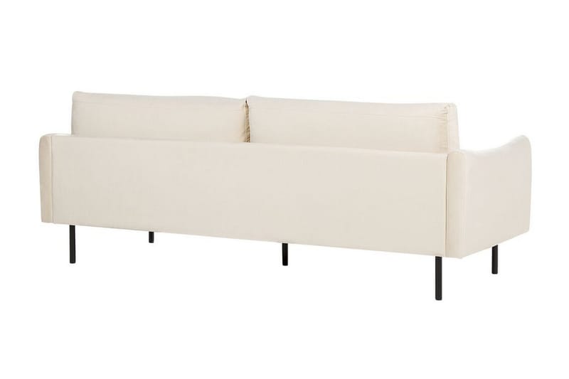 Woodal Sofa 3-personers - Beige/Sort - Møbler - Sofaer - Velour sofaer
