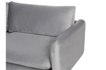 Woodal Sofa 3-personers - Grå/Sort - Møbler - Sofaer - Velour sofaer