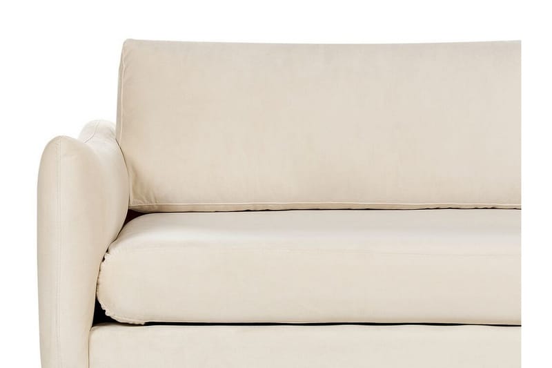 Woodal Sofa 3-personers - Beige/Sort - Møbler - Sofaer - Velour sofaer