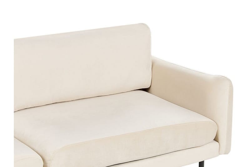 Woodal Sofa 3-personers - Beige/Sort - Møbler - Sofaer - Velour sofaer