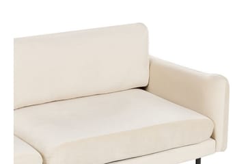 Woodal Sofa 3-personers - Beige/Sort - Møbler - Sofaer - Velour sofaer