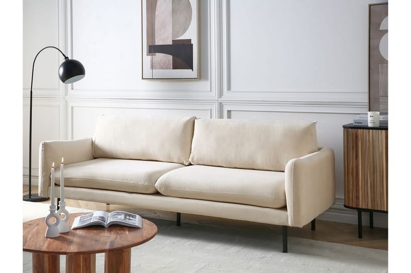 Woodal Sofa 3-personers - Beige/Sort - Møbler - Sofaer - 3 personers sofa