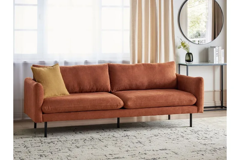 Woodal Sofa 3-personers - Brun/Sort - Møbler - Sofaer - 3 personers sofa